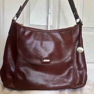 Brahmin Brown Leather Shoulder Bag